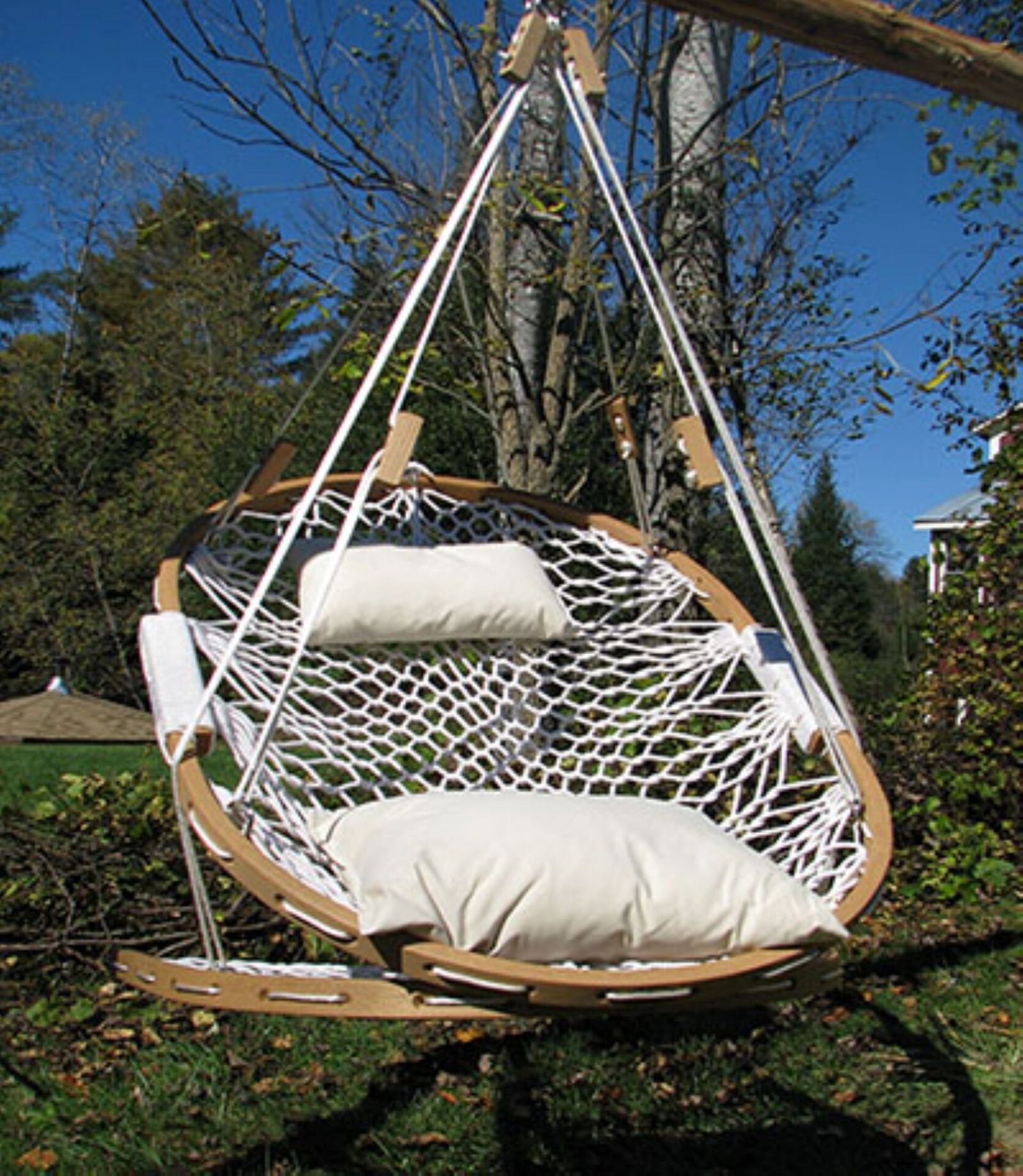 Summit Hammock Chair — 350 lb Solid Oak