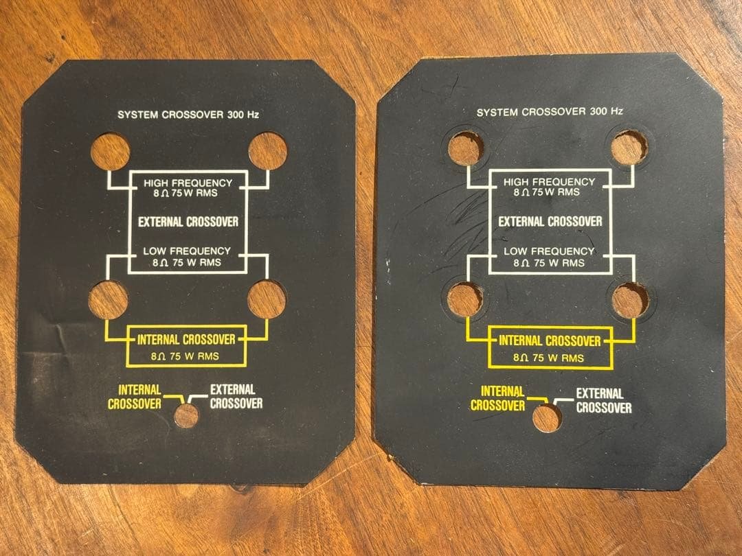 JBL 4343用　3143ネットワーク背面端子板プレート・銘板2枚セット ケンリックサウンド・ブログ【KENRICK SOUND BLOG】JBL43シリーズ大型